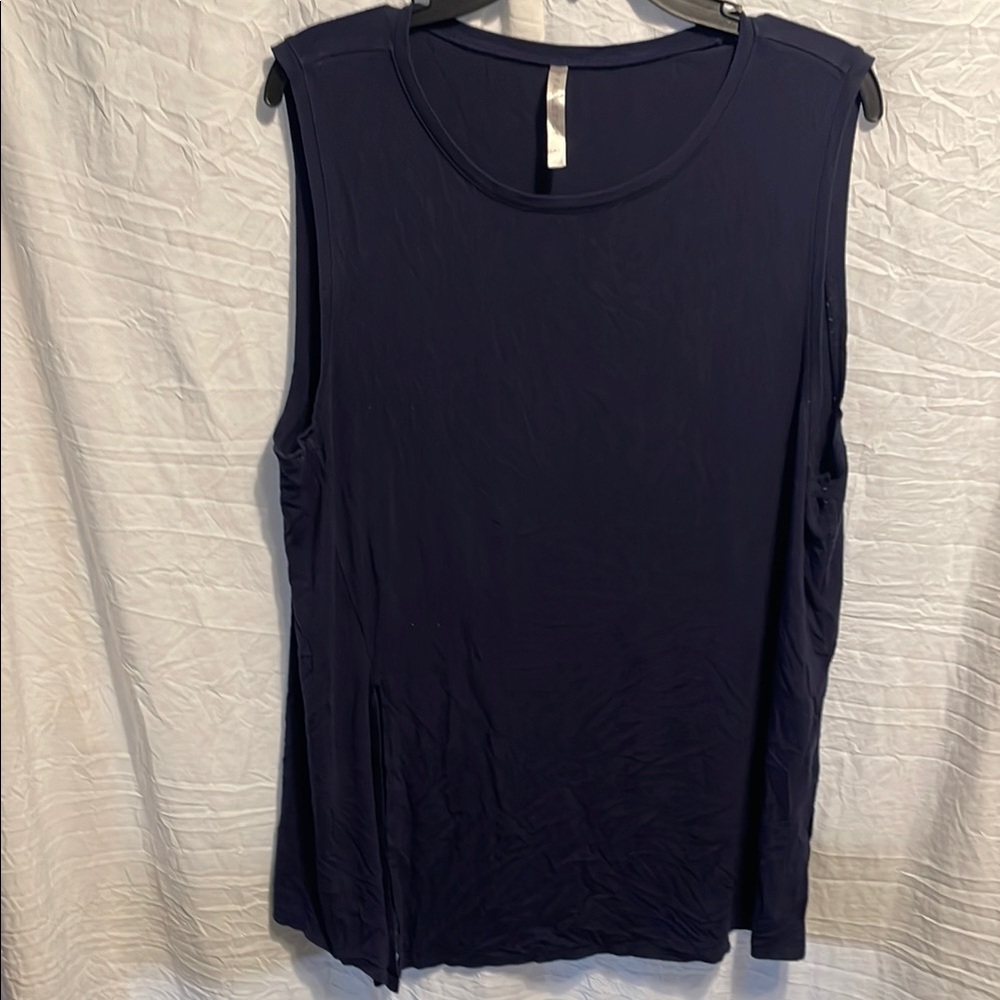 Fabletics Blue Sleeveless Muscle Tee